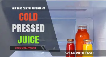 Refrigerating Cold-Pressed Juice: Optimal Storage Time for Freshness and Safety