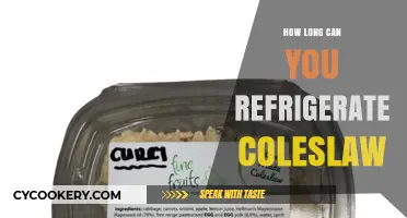 Refrigerating Coleslaw: Optimal Storage Time and Freshness Tips