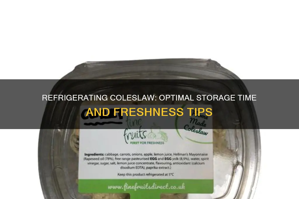 how long can you refrigerate coleslaw