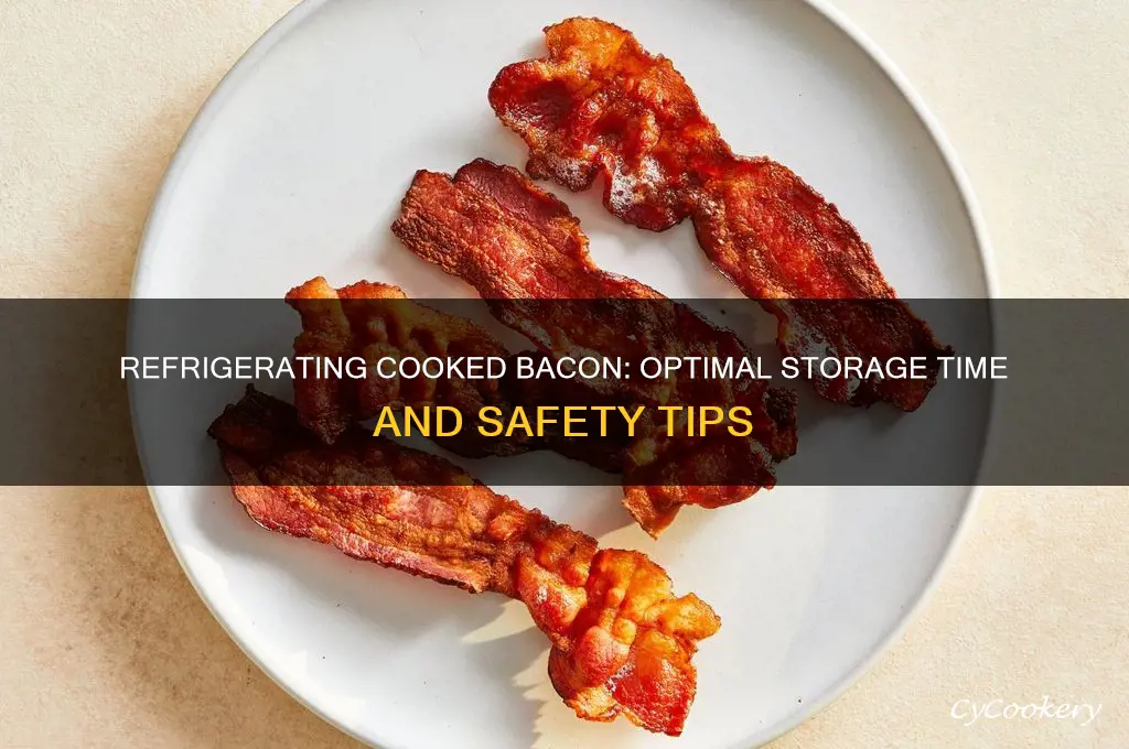 how long can you refrigerate cooked bakon