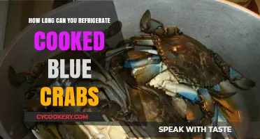 Refrigerating Cooked Blue Crabs: Optimal Storage Time and Tips
