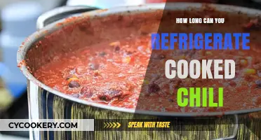 Refrigerating Cooked Chili: Optimal Storage Time and Safety Tips