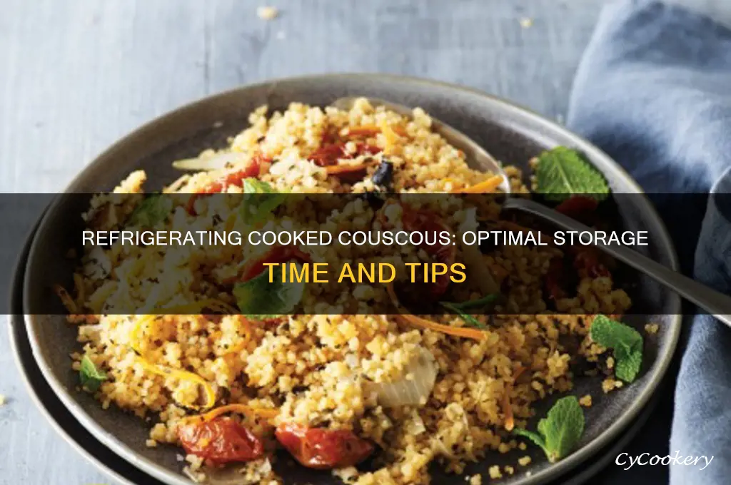 how long can you refrigerate cooked couscous