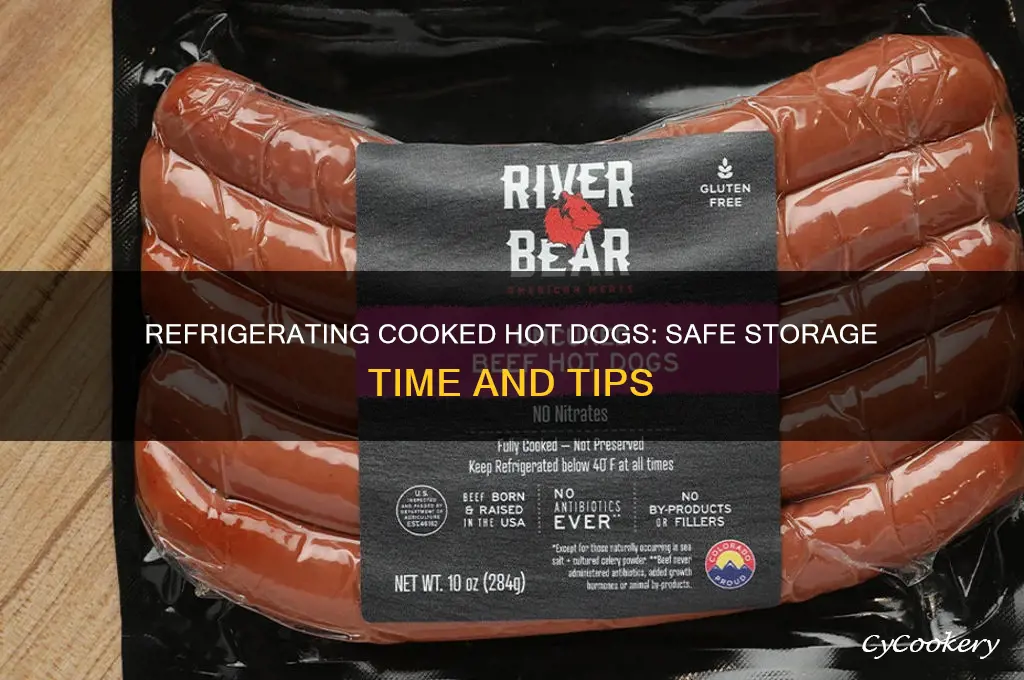 how long can you refrigerate cooked hot dogs