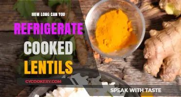 Refrigerating Cooked Lentils: Optimal Storage Time and Tips