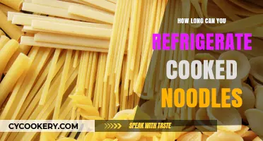 Refrigerating Cooked Noodles: Optimal Storage Time and Safety Tips