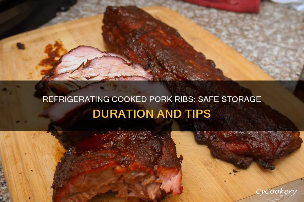 how long can you refrigerate cooked pork ribs