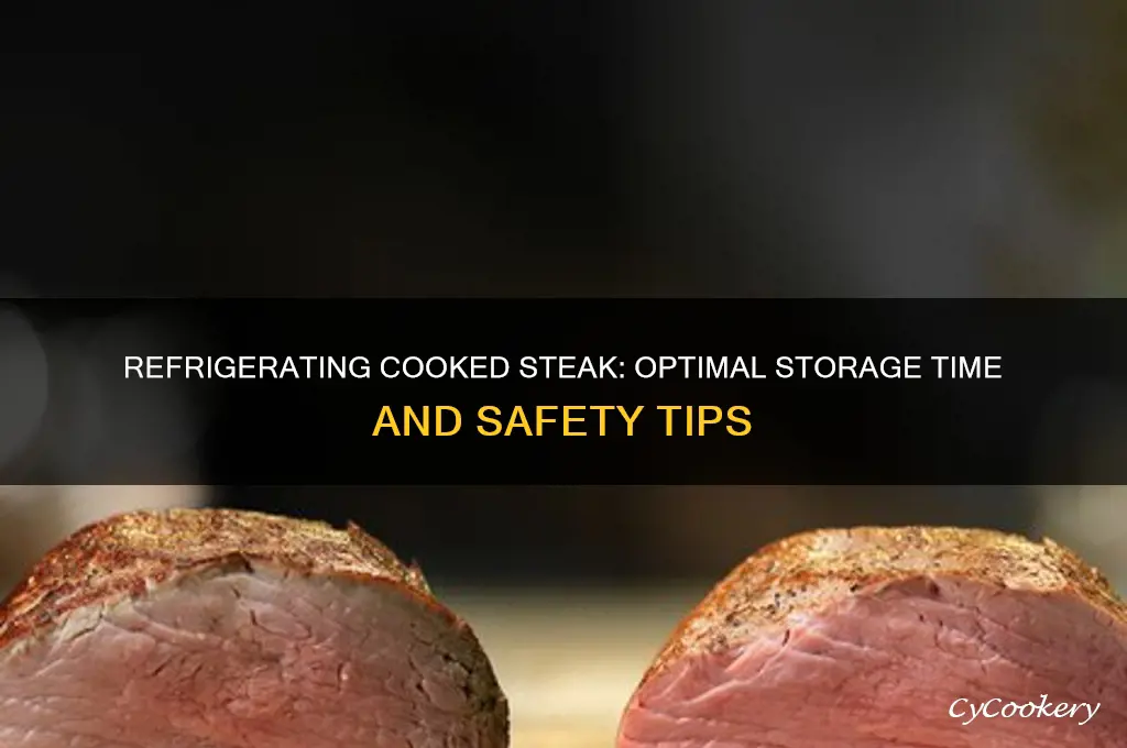how long can you refrigerate cooked steak