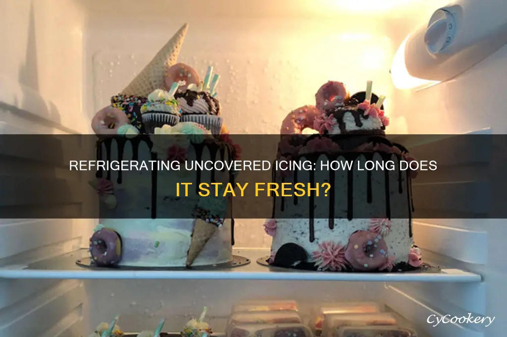 how long can you refrigerate cuncovered icing