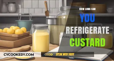 Refrigerating Custard: Optimal Storage Time and Safety Tips