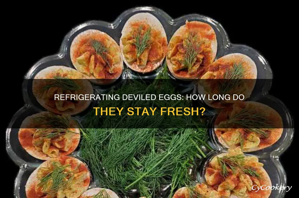 how long can you refrigerate deveiled eggs