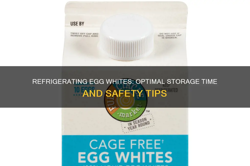 how long can you refrigerate egg white