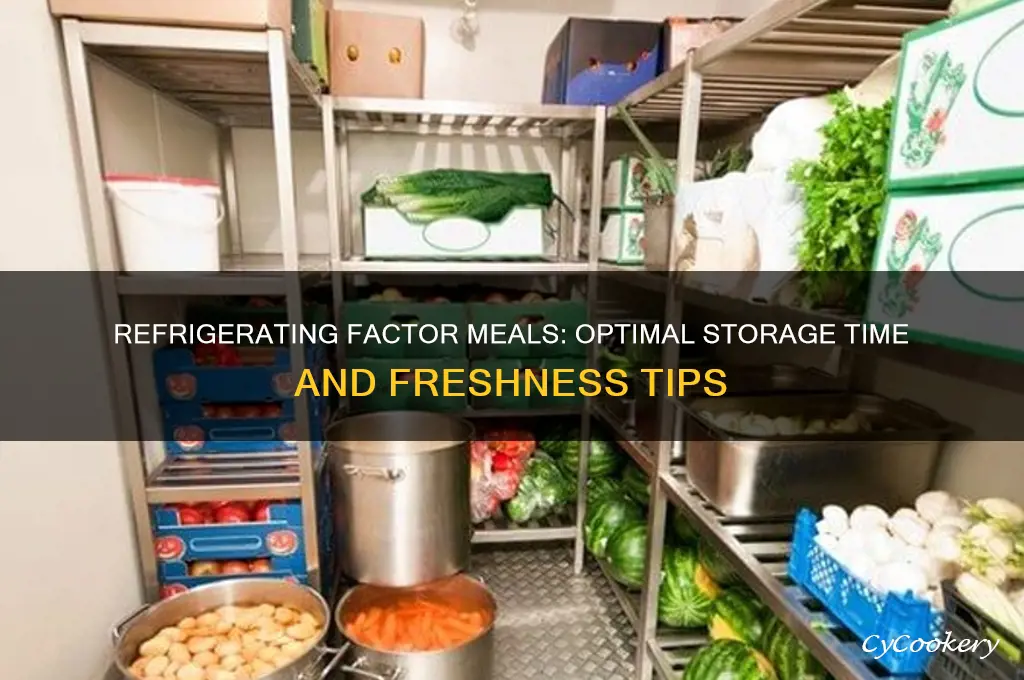 how long can you refrigerate factor meals