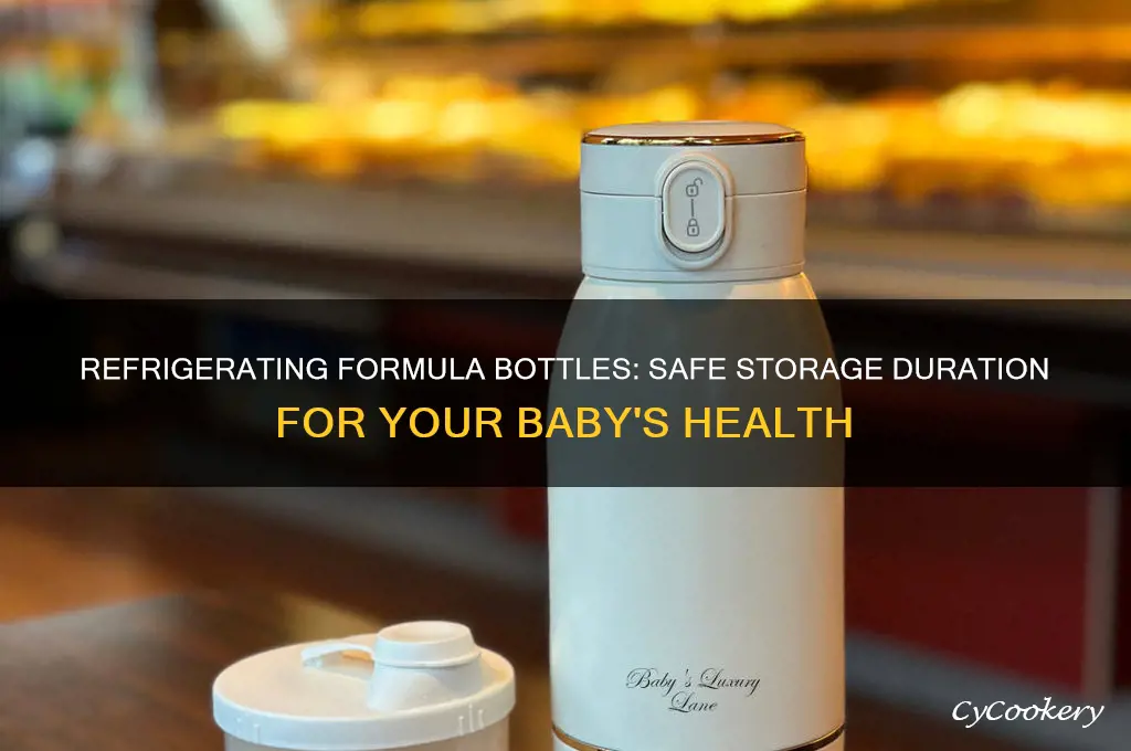 how long can you refrigerate formula bottles