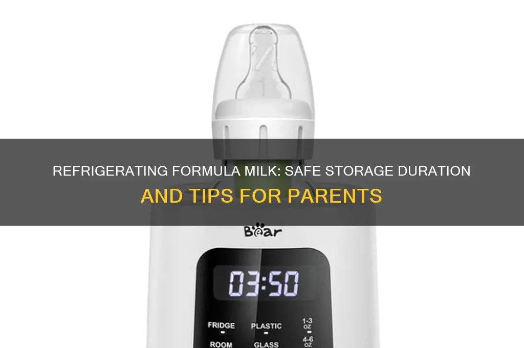 how long can you refrigerate formula milk