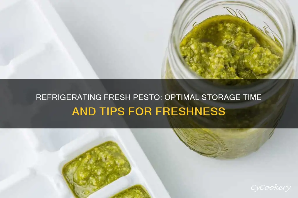 how long can you refrigerate fresh pesto