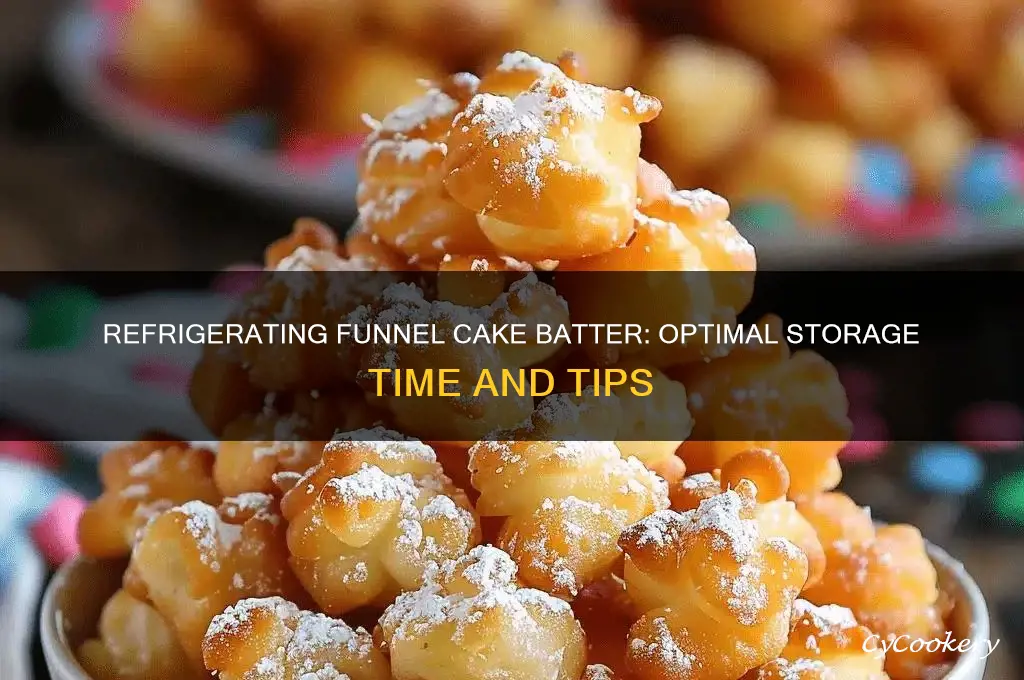 how long can you refrigerate funnel cake batter