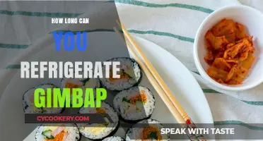 Refrigerating Gimbap: Optimal Storage Time and Freshness Tips