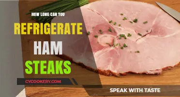 Refrigerating Ham Steaks: Optimal Storage Time and Safety Tips