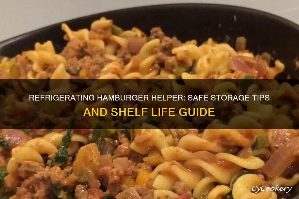 how long can you refrigerate hamburger helper