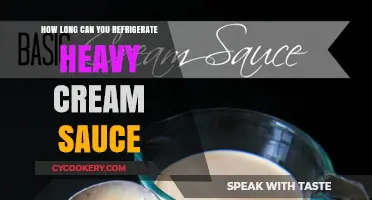 Refrigerating Heavy Cream Sauce: Optimal Storage Time and Tips