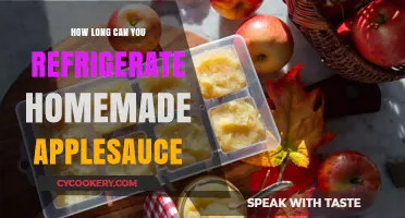 Refrigerating Homemade Applesauce: Optimal Storage Time and Tips