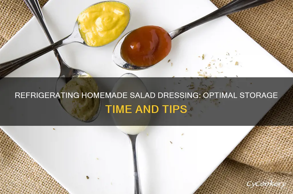 how long can you refrigerate homemade salad dressing