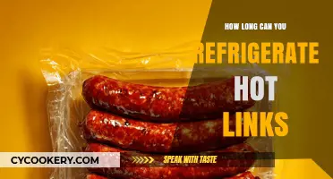 Refrigerating Hot Links: Optimal Storage Time and Safety Tips