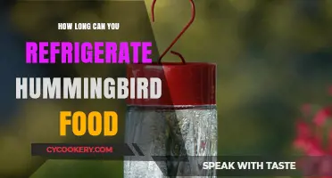 Refrigerating Hummingbird Food: Safe Storage Duration and Tips
