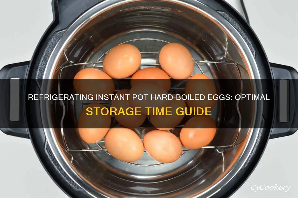 how long can you refrigerate instant pot hard boiled eggs