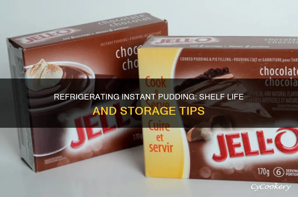 how long can you refrigerate instant pudding