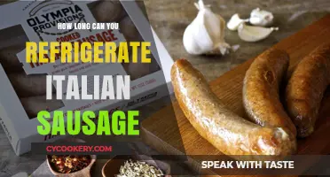 Refrigerating Italian Sausage: Optimal Storage Time and Safety Tips