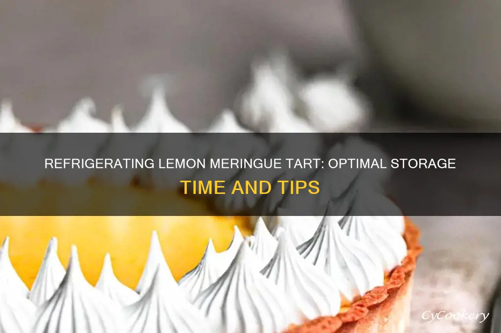 how long can you refrigerate lemon meringue tart