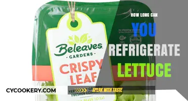 Refrigerating Lettuce: Optimal Storage Time for Freshness and Crunch