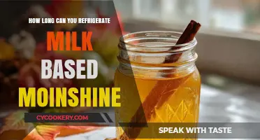 Refrigerating Milk-Based Moonshine: Optimal Storage Time and Tips