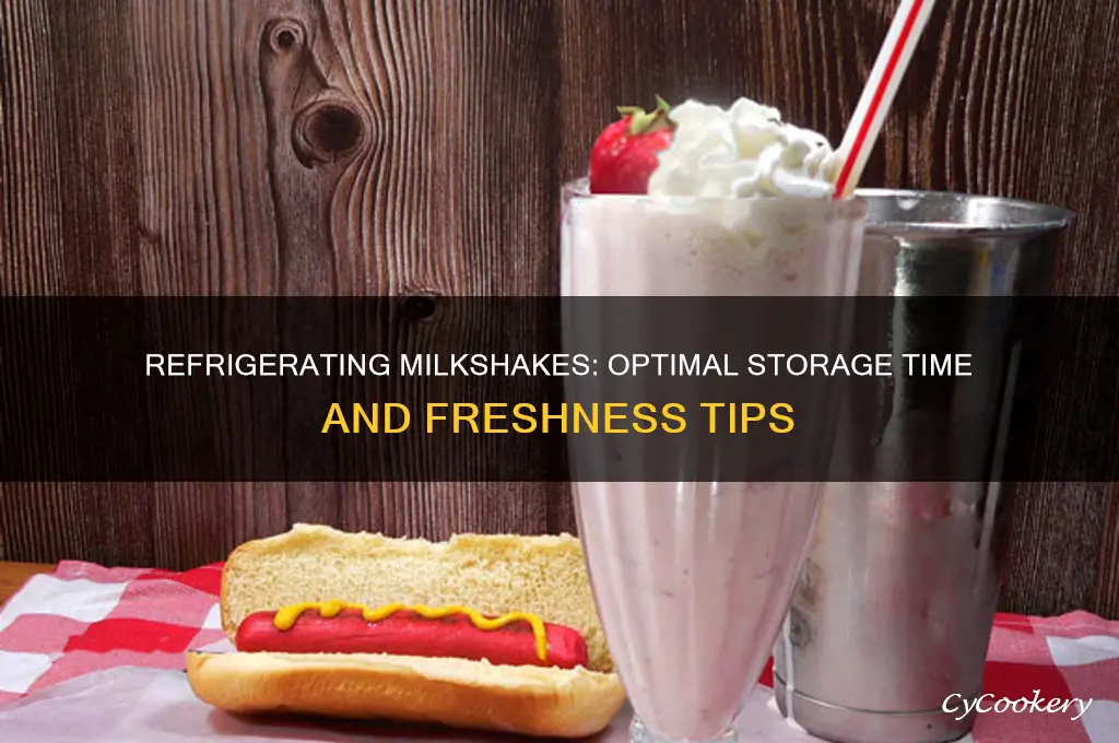 how long can you refrigerate milkshake