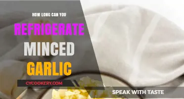 Refrigerating Minced Garlic: Optimal Storage Time and Freshness Tips