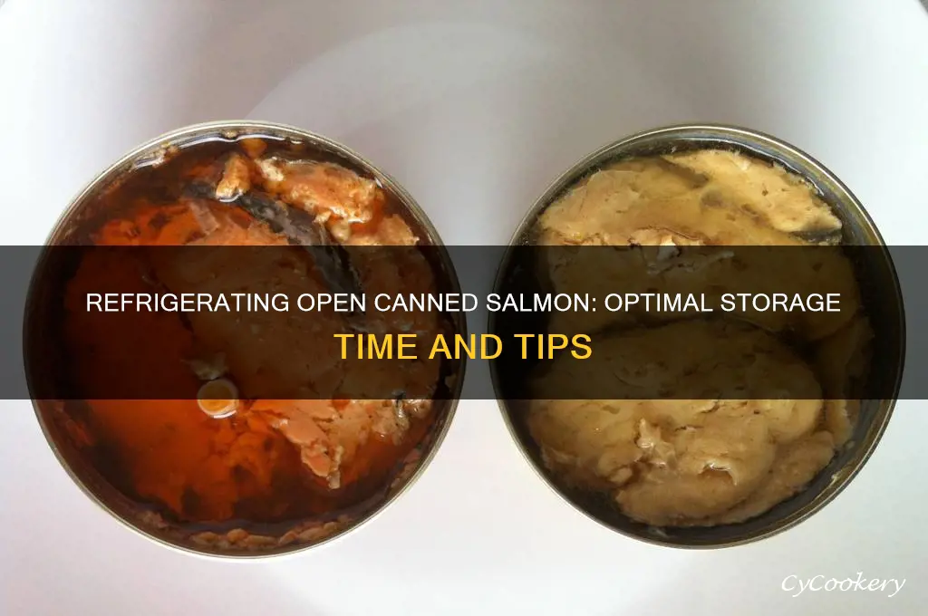 how long can you refrigerate open canned salmon