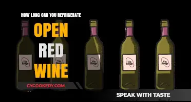Refrigerating Open Red Wine: Optimal Storage Time and Tips