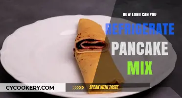 Refrigerating Pancake Mix: Optimal Storage Time and Freshness Tips