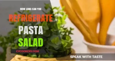 Refrigerating Pasta Salad: Optimal Storage Time and Freshness Tips