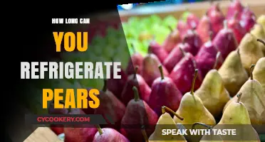 Refrigerating Pears: Optimal Storage Time and Freshness Tips
