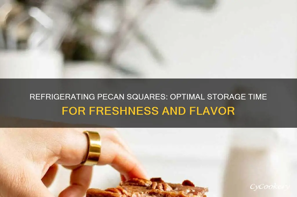 how long can you refrigerate pecan squares for