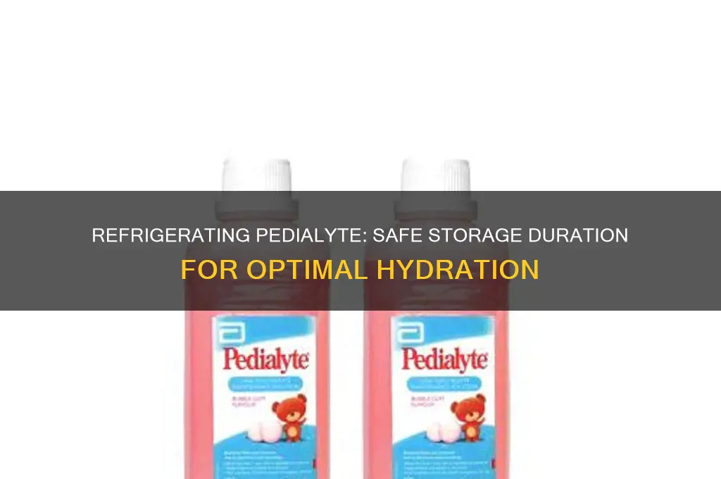 how long can you refrigerate pedialyte