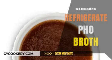 Refrigerating Pho Broth: Optimal Storage Time and Freshness Tips