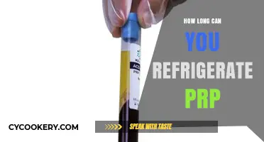 Refrigerating PRP: Optimal Storage Time and Safety Tips