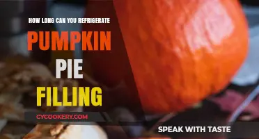 Refrigerating Pumpkin Pie Filling: Safe Storage Tips and Shelf Life