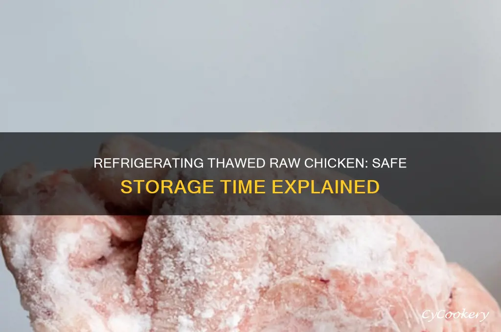how long can you refrigerate raw chicken after thawing