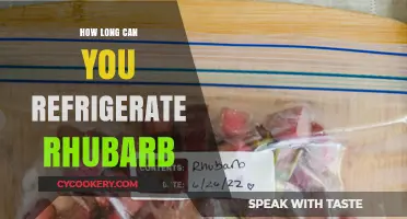 Refrigerating Rhubarb: Optimal Storage Time and Freshness Tips