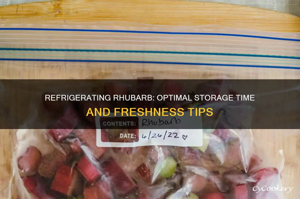 how long can you refrigerate rhubarb